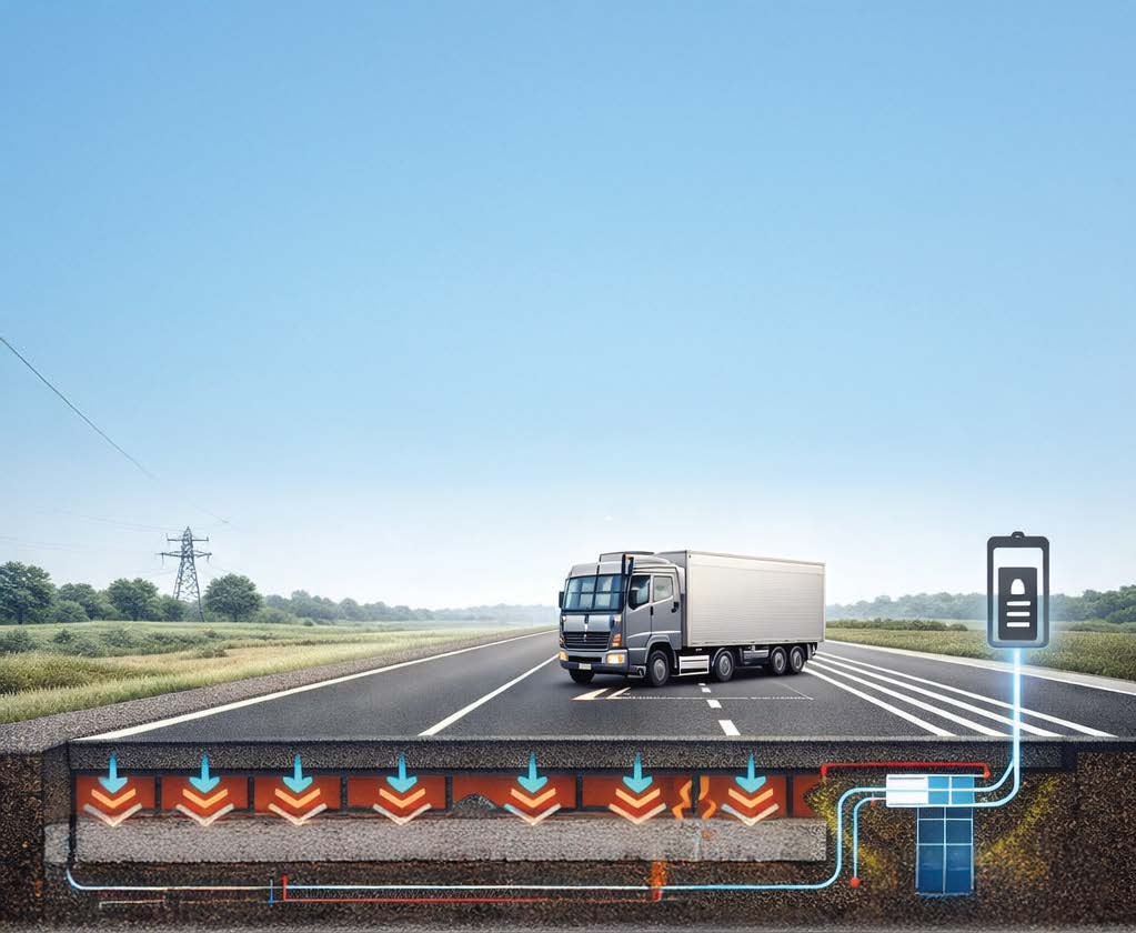 Figure 7. Innowattech piezoelectric highway system schematic.