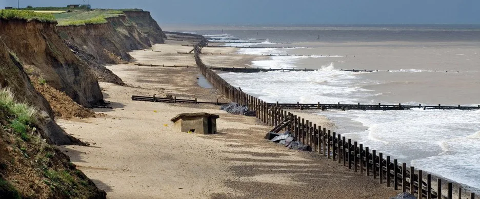Evident erosion in Happisburgh, UK